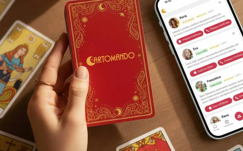 Carte Cartomando e l'app con le cartomanti disponibili in chat