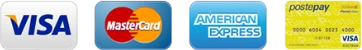 Visa, Mastercard, American Express, Postepay